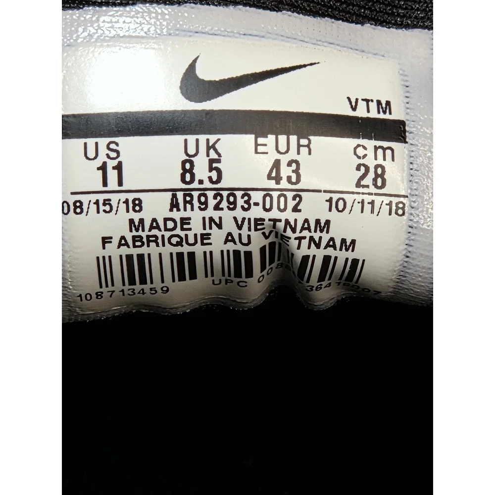 Nike‎ Air Max 720 Black Iridescent AR9293-002 Women's 11 Men's 9.5